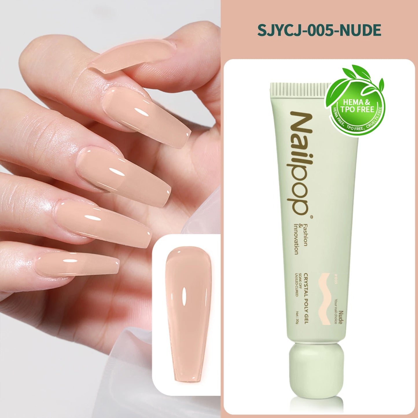 Nailpop - Poly Gel (HEMA&TPO/Free)