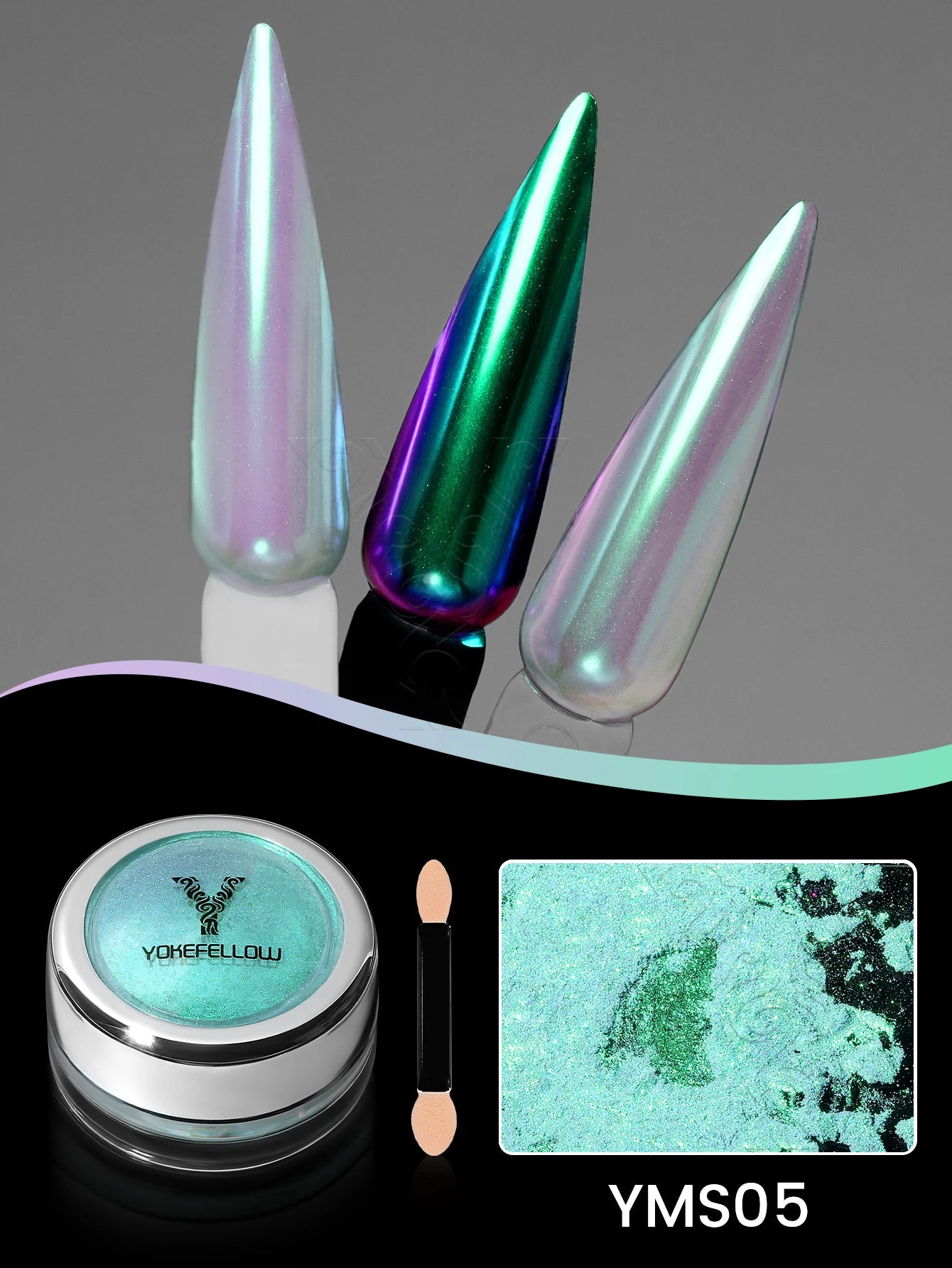 YOKEFELLOW - Chrome Nail Powder