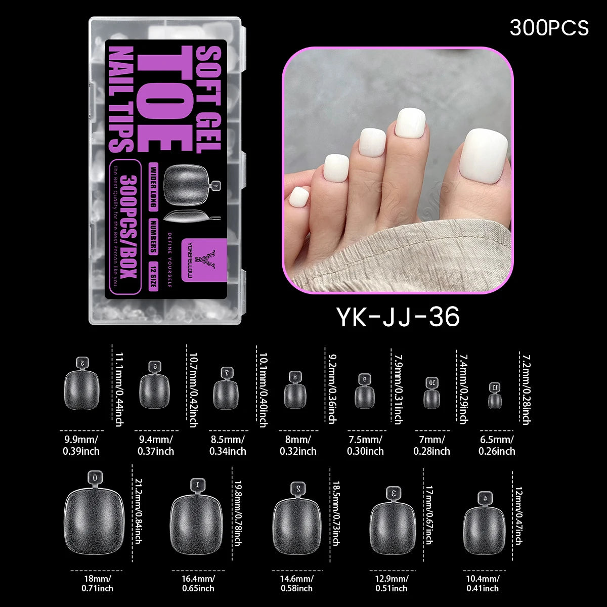 YOKEFELLOW - Soft Gel x ToeNail Tips
