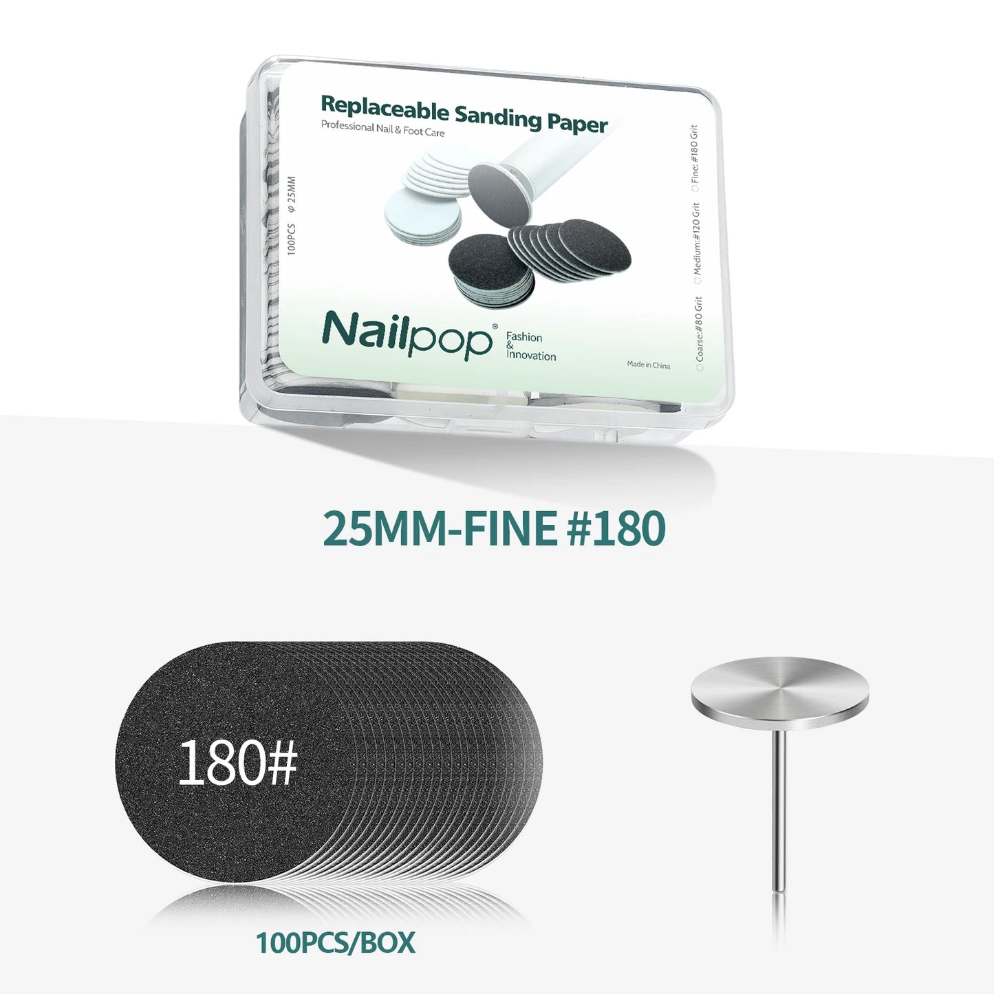 Nailpop - Abrasive Sandpaper Pads