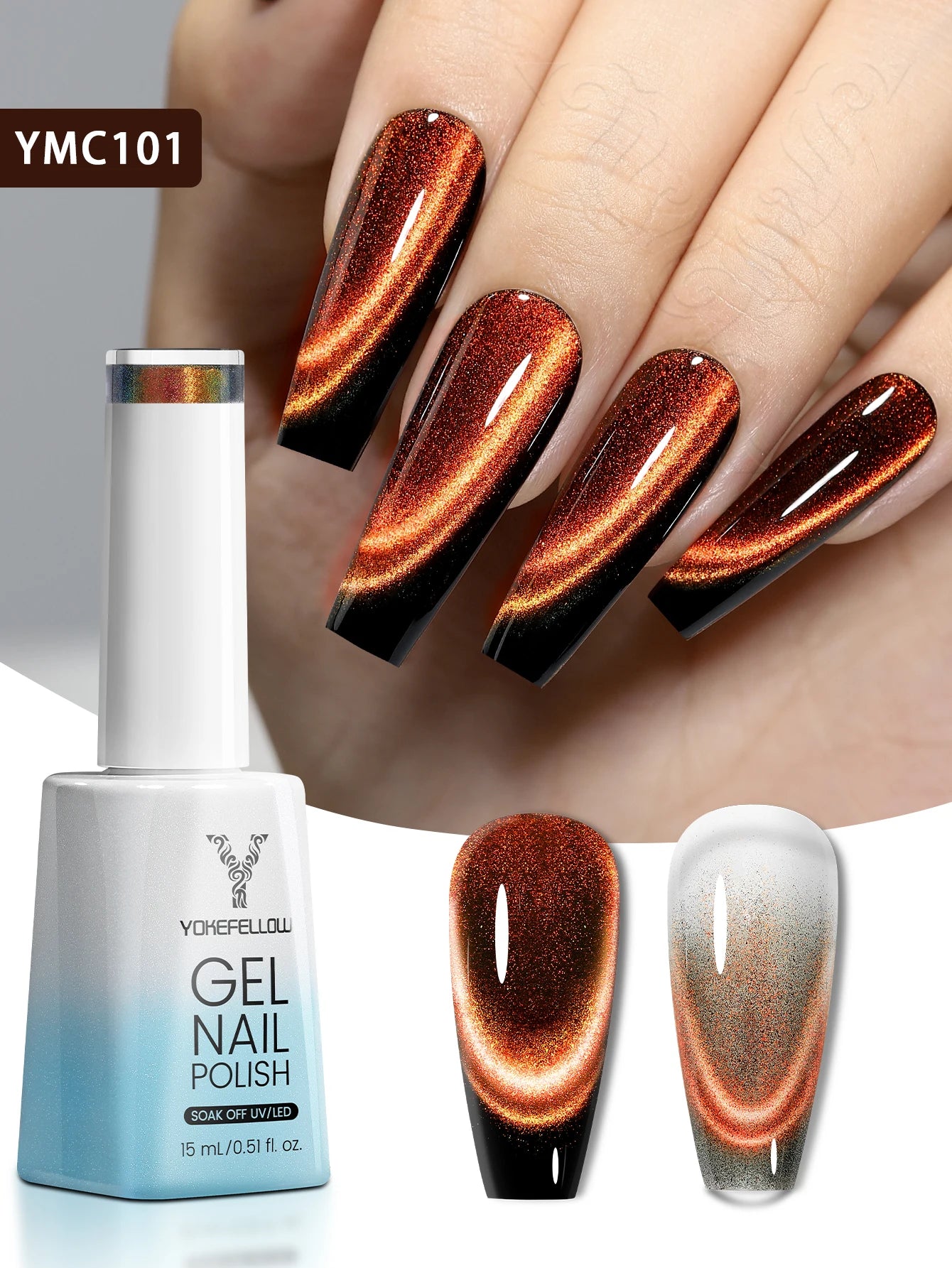 YOKEFELLOW Cat Eye Nail Polish